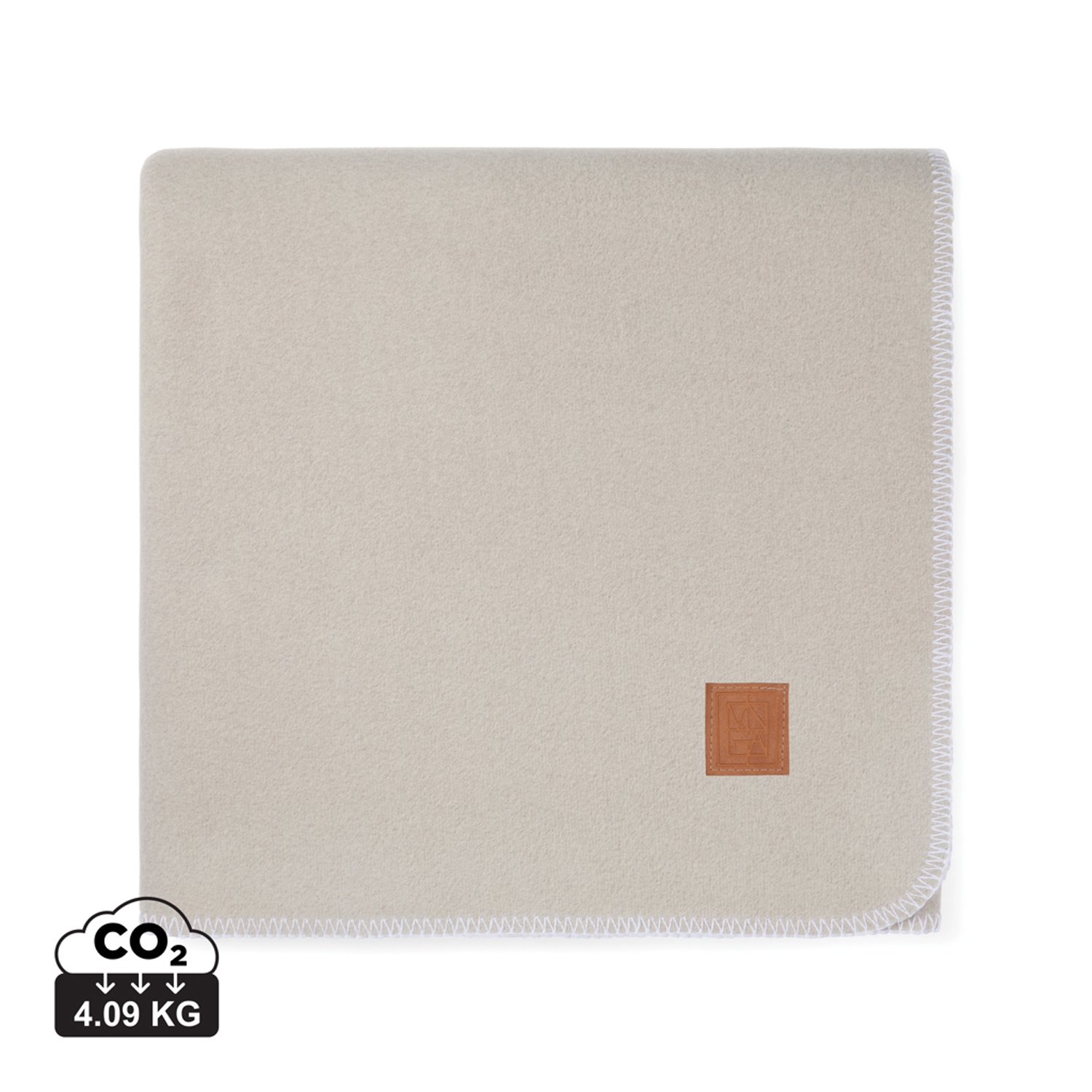 Плед VINGA Moulton из rPET GRS, 320 г/м², 130х170 см-7