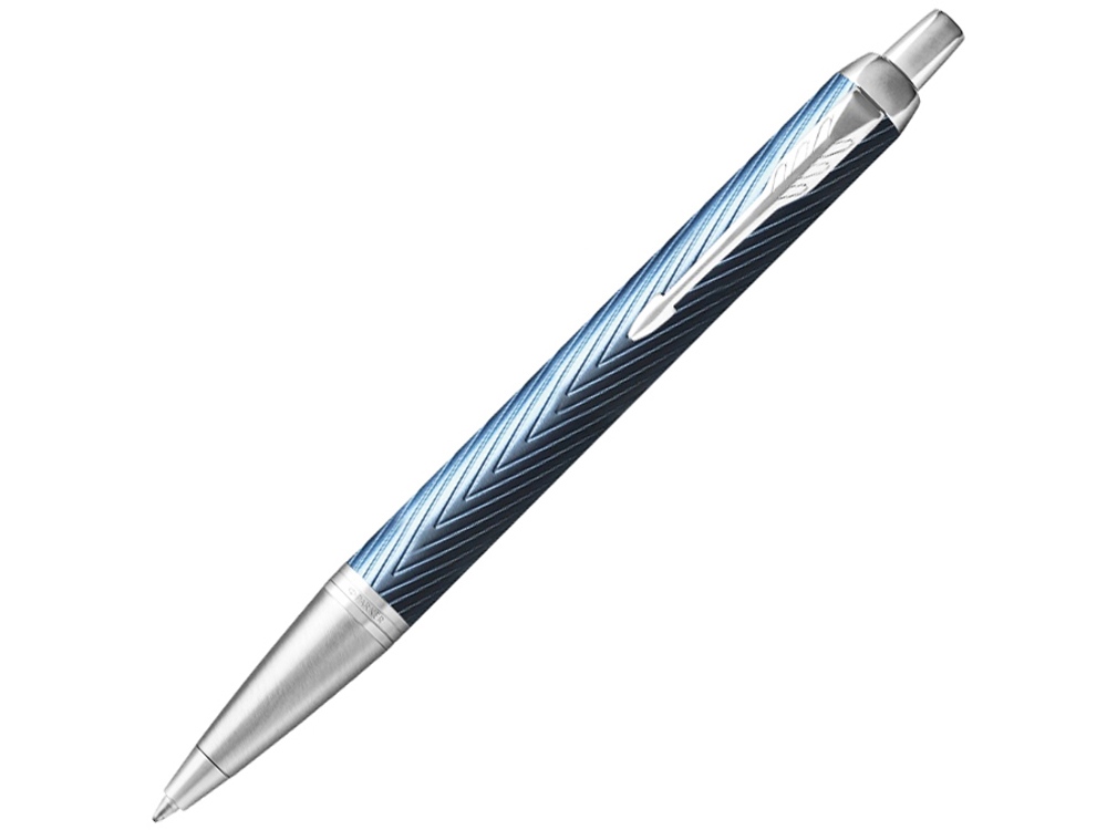 Шариковая ручка Parker IM Premium K318  Blue Grey CT, стержень: M, цвет чернил: blue, в подарочной упаковке.-0