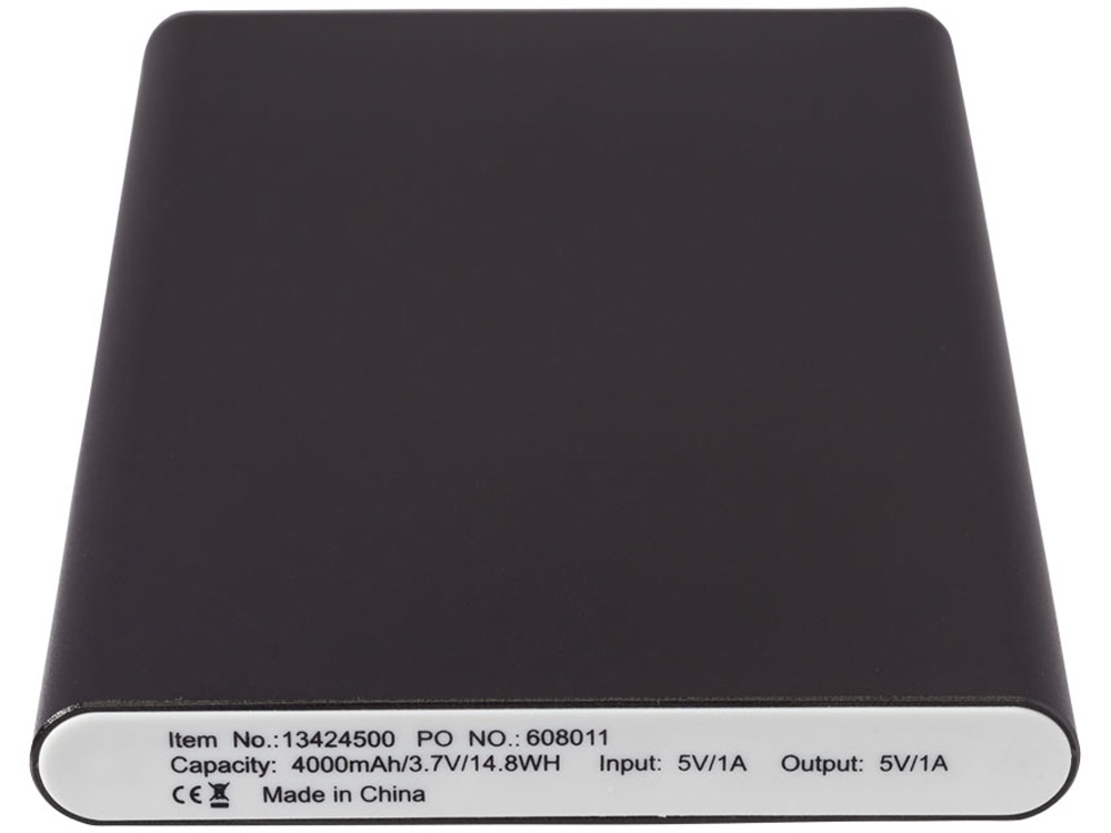 Портативное зарядное устройство Pep 4000 mAh, черный-3