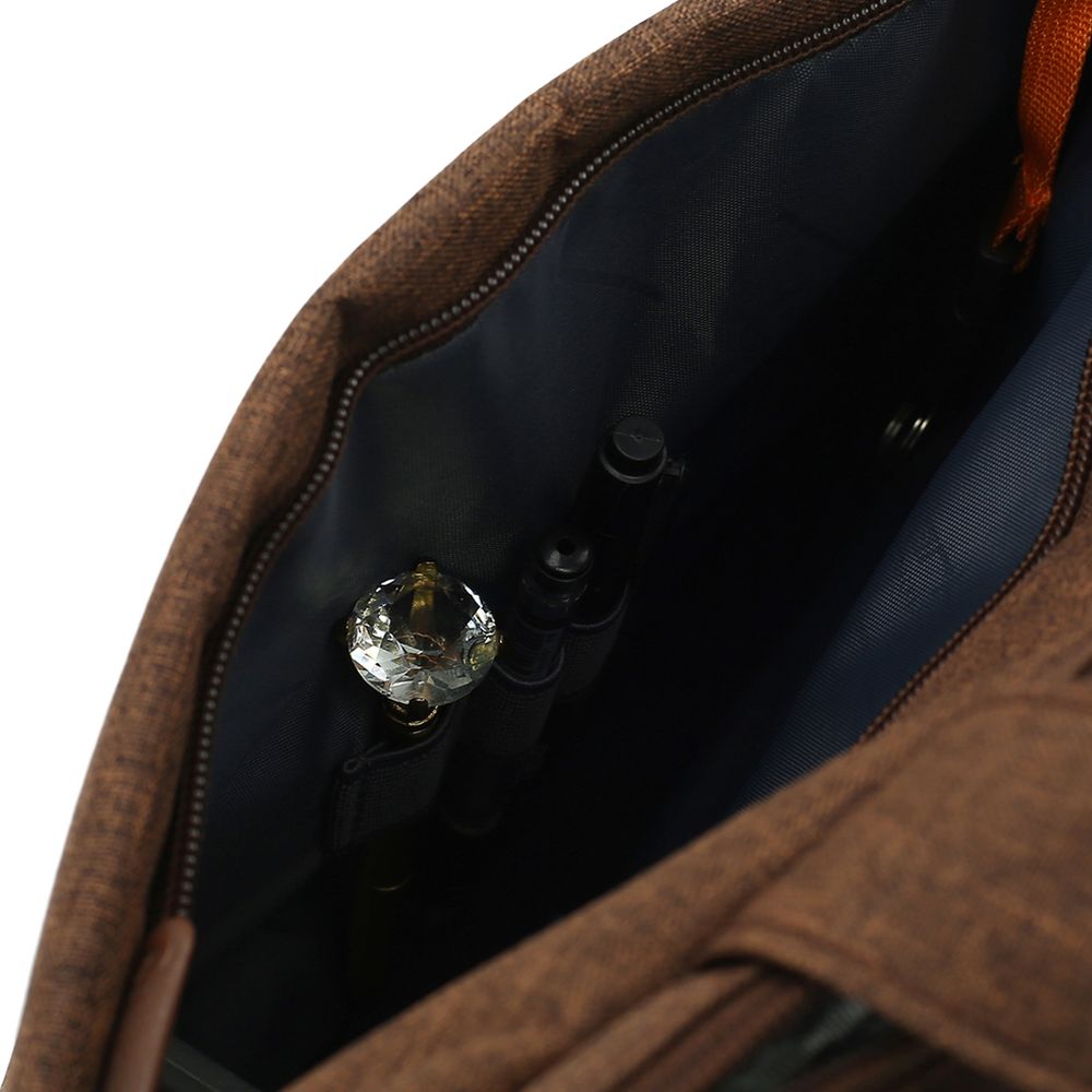 Сумка для ноутбука L225, коричневая-8