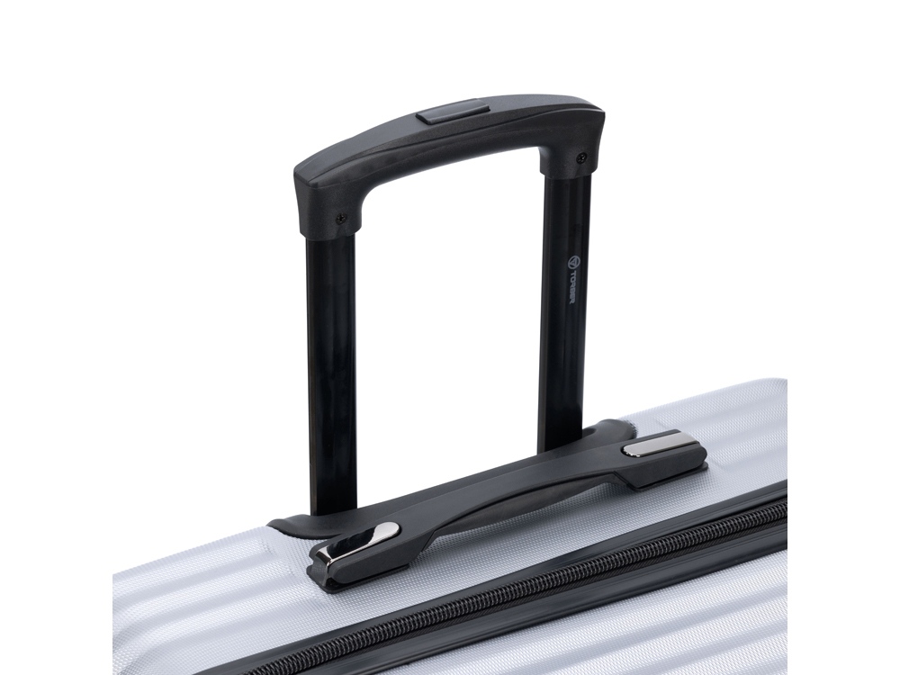 Чемодан TORBER Lama, серебристый, ABS-пластик, 49 х 29,5 х 77 см, 92 л-5