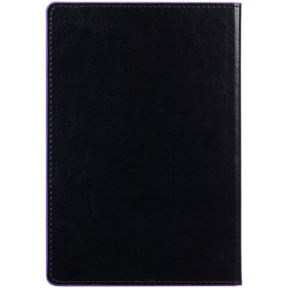 Ежедневник Alanis, недатированный, черный с фиолетовым-1