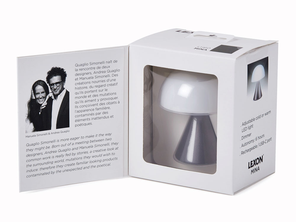 Лампа интерьерная Mina, Gun metal-8