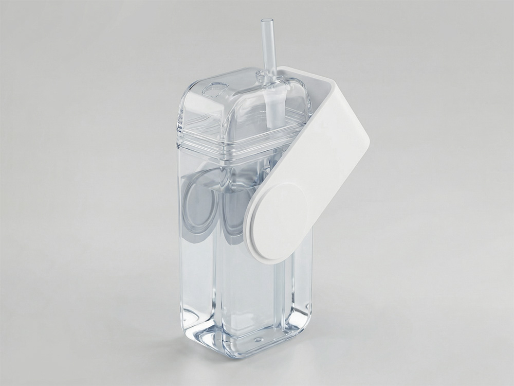 Бутылка для воды JUICY DRINK BOX, белый-0