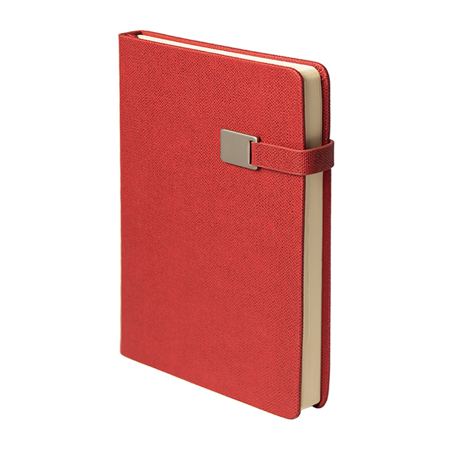 Ежедневник недатированный Linnie, формат А5, в линейку, красный-0