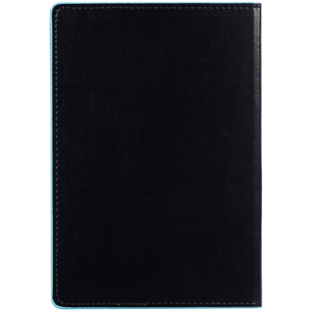 Ежедневник Alanis, недатированный, черный с голубым-2