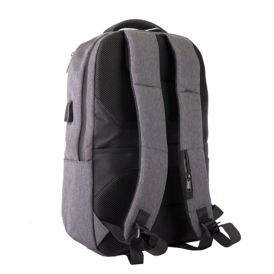 Рюкзак LEIF c RFID защитой, темно-серый, черный-6