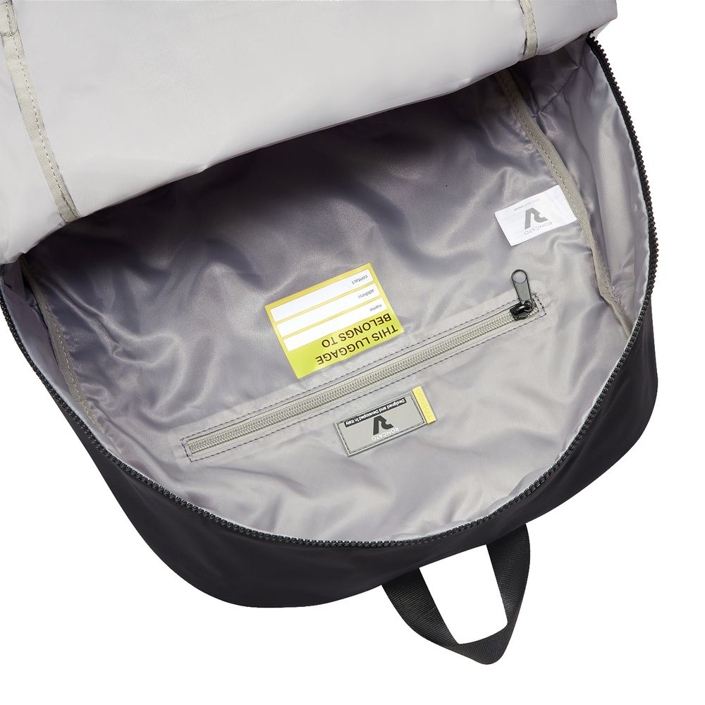 Складной рюкзак Compact Neon, черный с зеленым-4