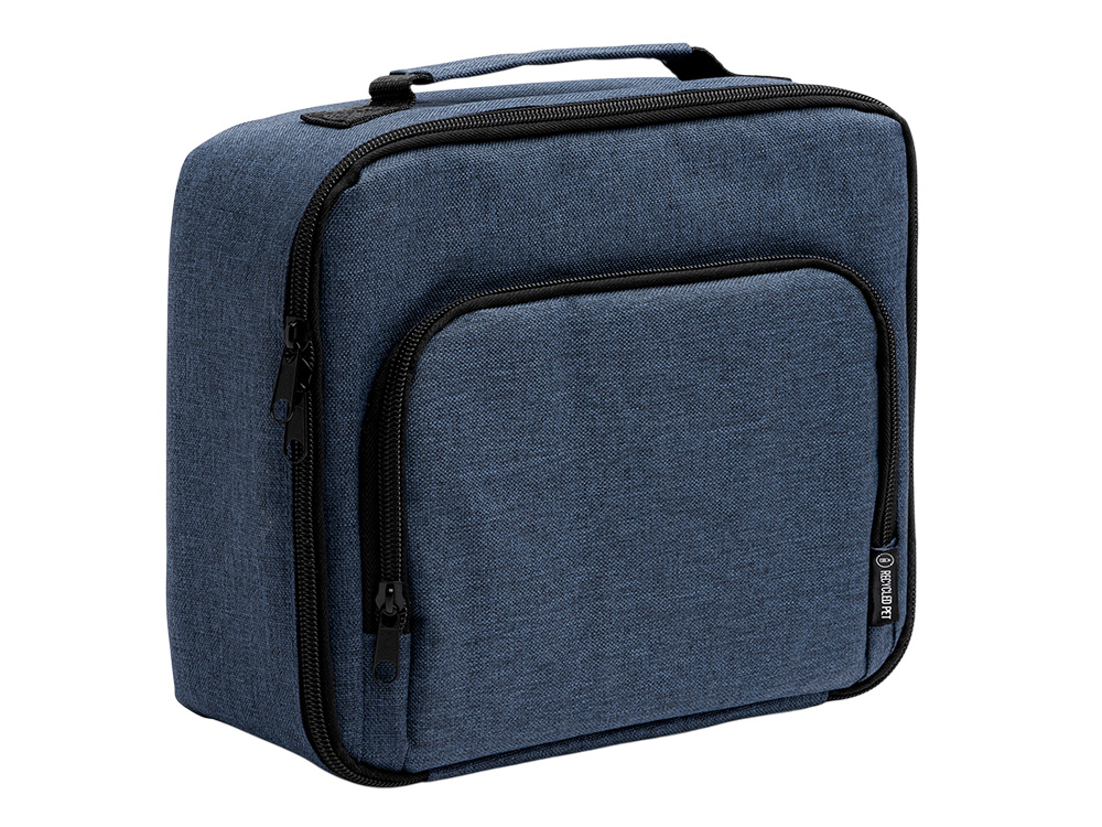 Сумка-холодильник из переработанного полиэстера Сотэк (SOTEK), меланжевый синий-1