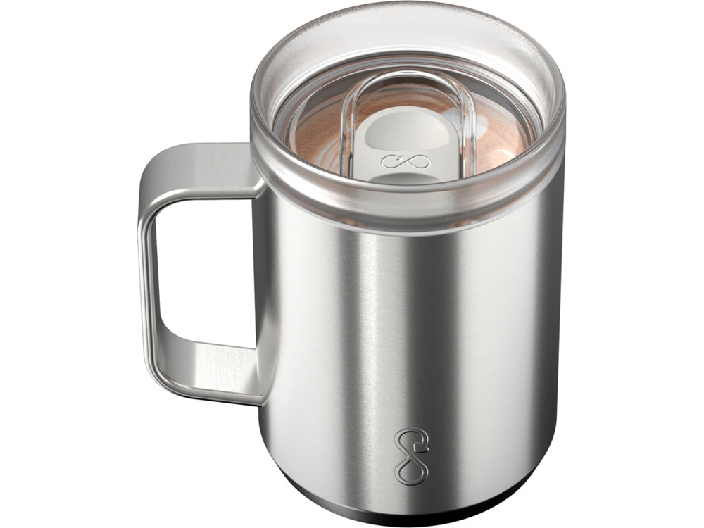 Ocean Bottle дорожная кружка-термос объемом 350 мл - стальной-1