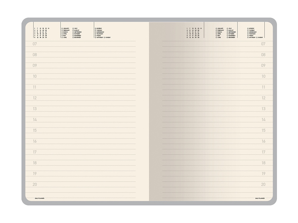 Ежедневник недатированный А5 Vincent new, оранжевый-2