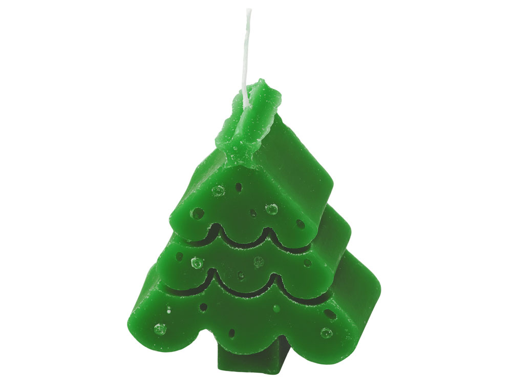 Свеча Елочка, зеленый-0