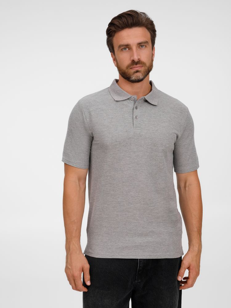 Рубашка поло унисекс Tervise, серый меланж-0