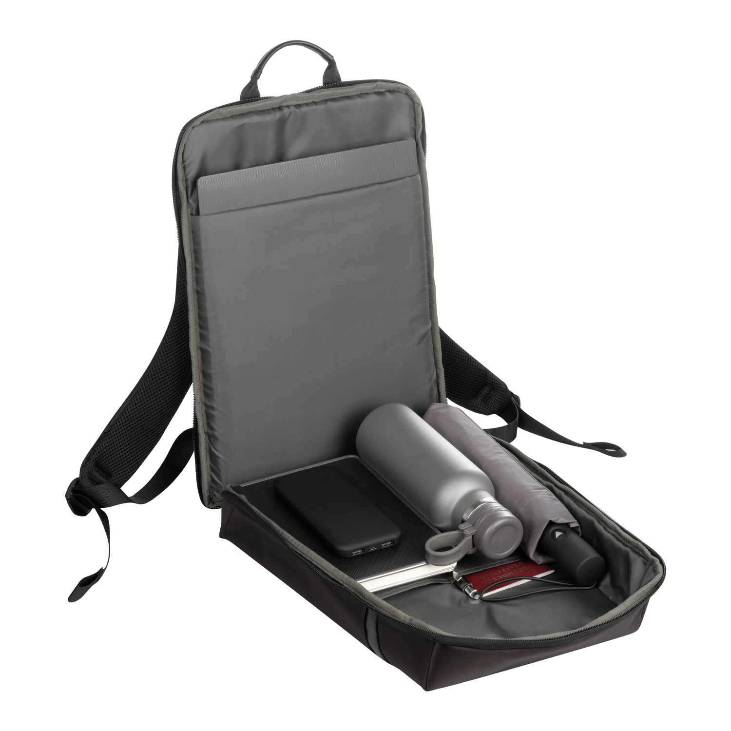 Бизнес рюкзак Brams NEO, черный-5