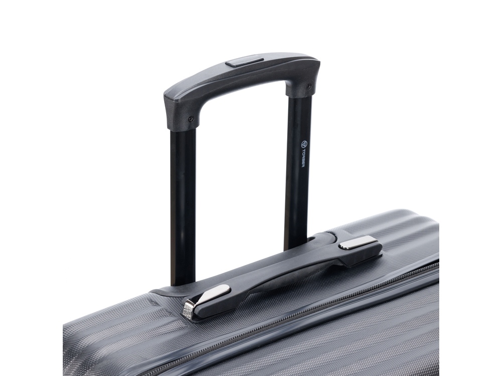 Чемодан TORBER Lama, чёрный, ABS-пластик, 43 х 25,5 х 67 см, 62 л-5