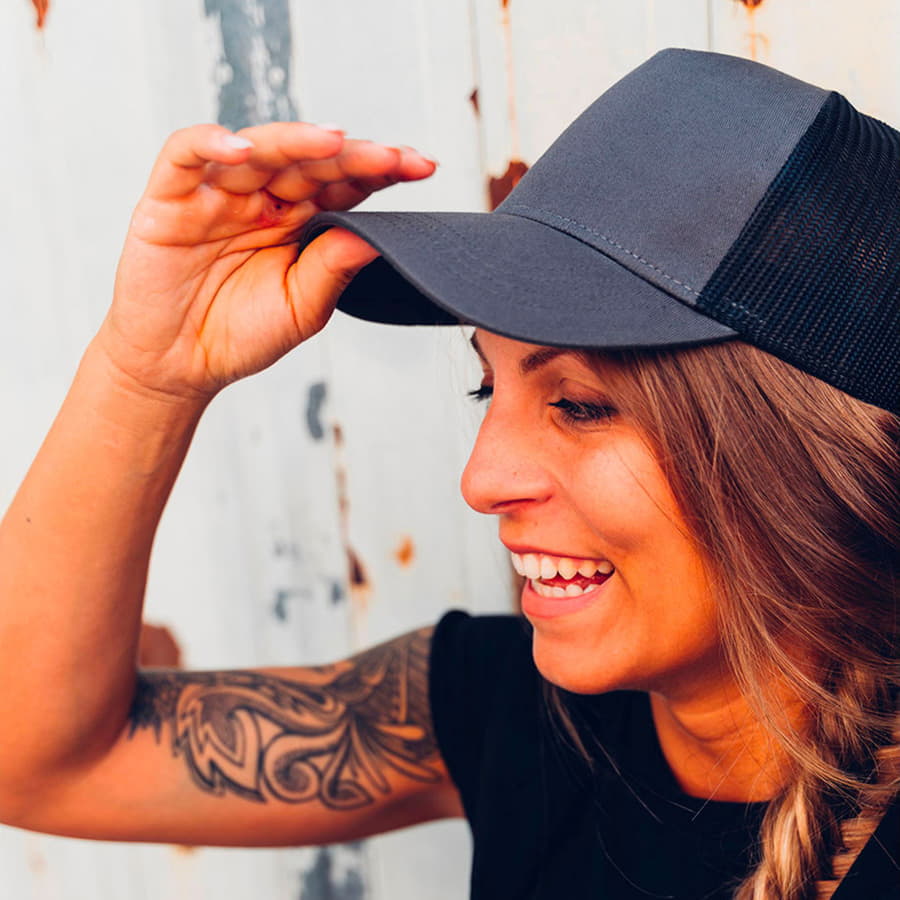 Бейсболка RAPPER COTTON, 5 клиньев, пластиковая застежка, черный-2