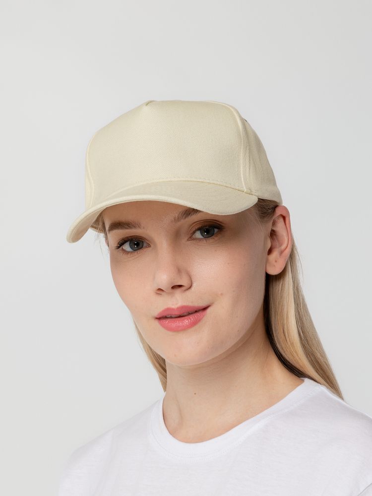 Бейсболка Standard, бежевая-6