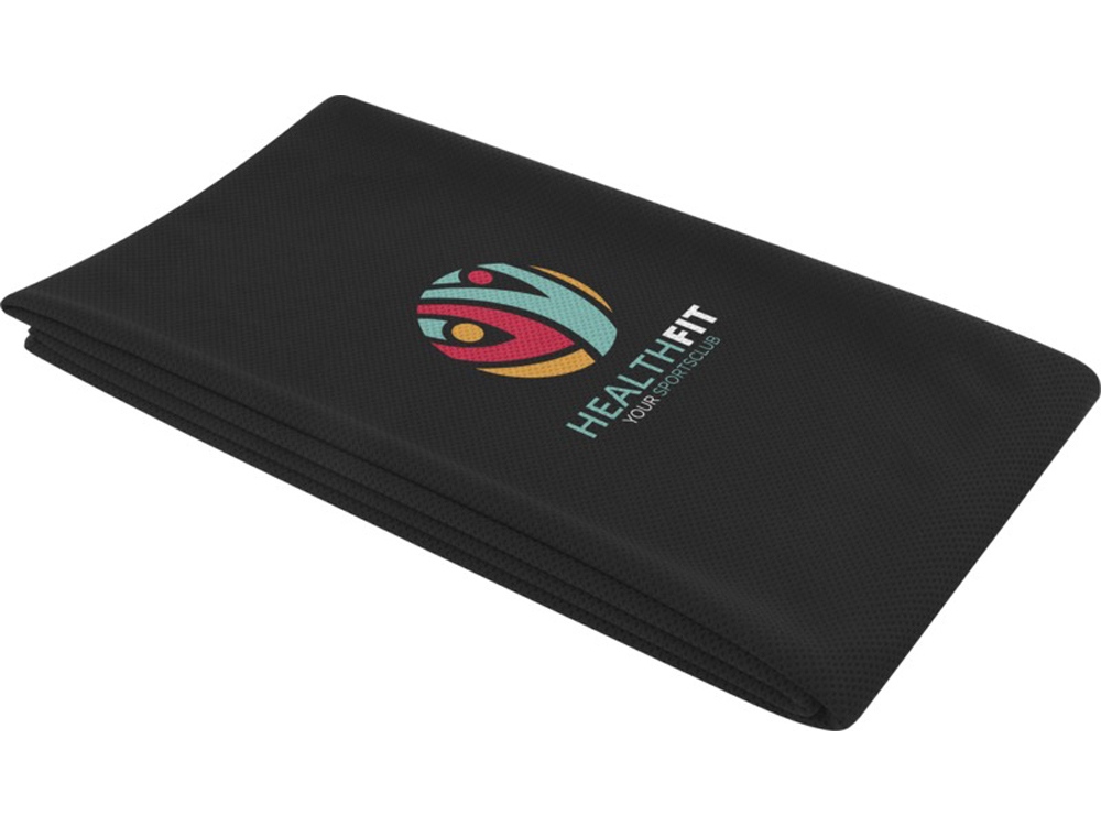 Althea спортивное полотенце 70х140 см - сплошной черный-3