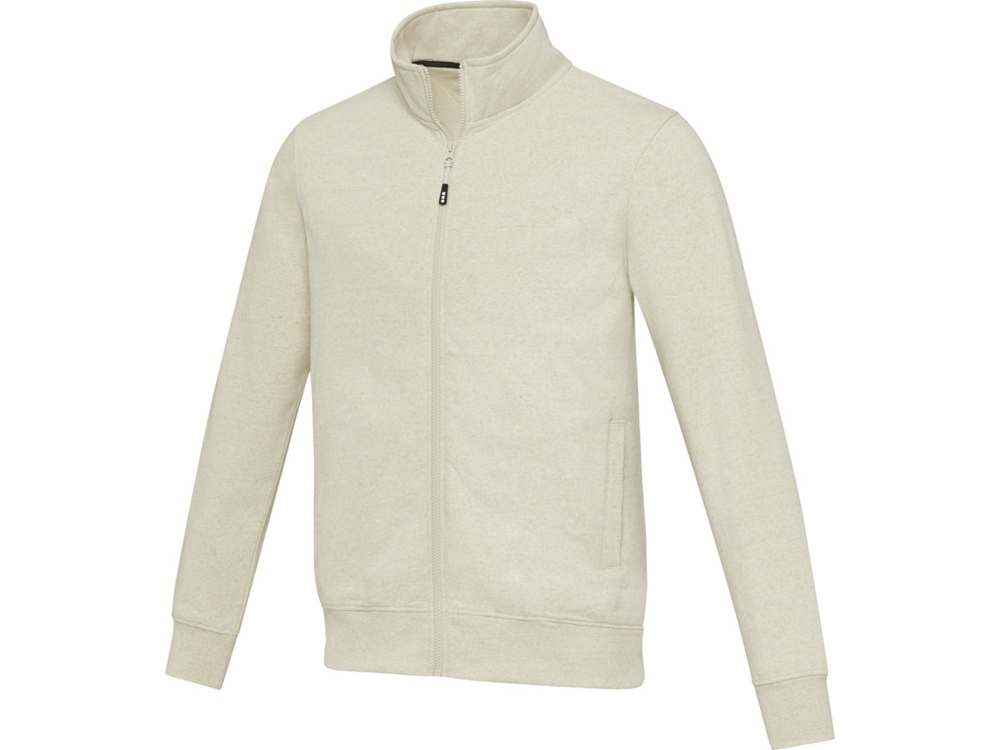 Galena унисекс-свитер с полноразмерной молнией из переработанных материалов Aware™  - Бежевый-0