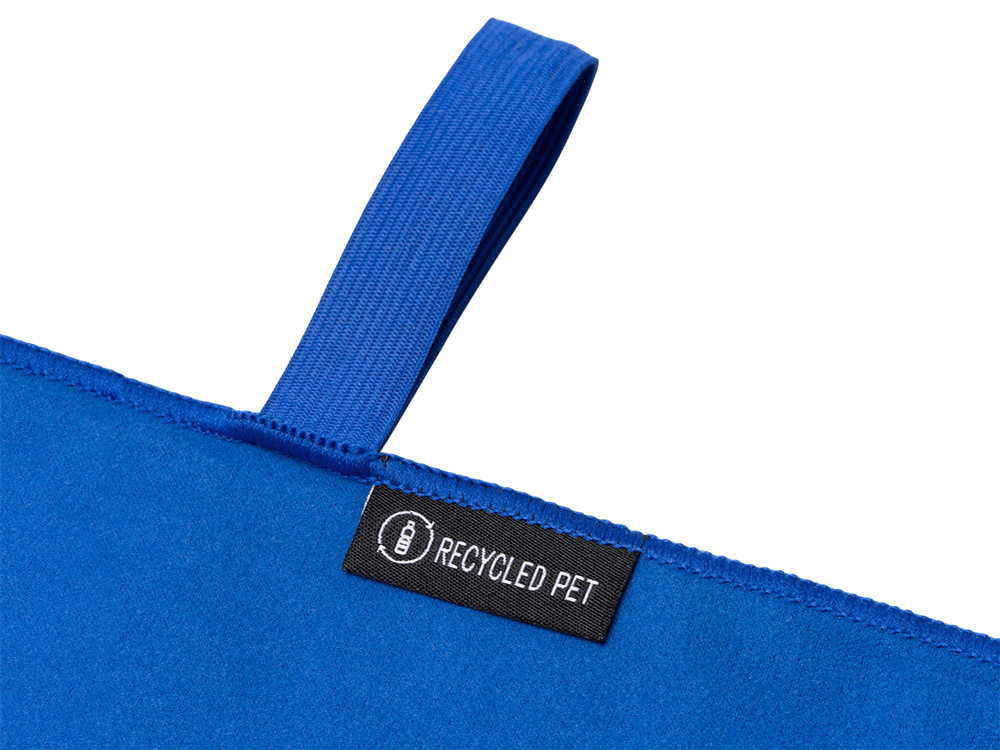 Легкое полотенце Gulpi  из микрофибры RPET с ремешком для складывания, 38*68 см, королевский синий-3