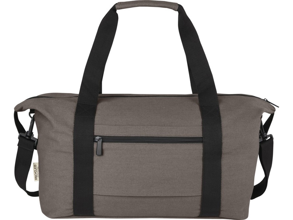 Спортивная сумка Joey из брезента, переработанного по стандарту GRS, объемом 25 л, серый-2