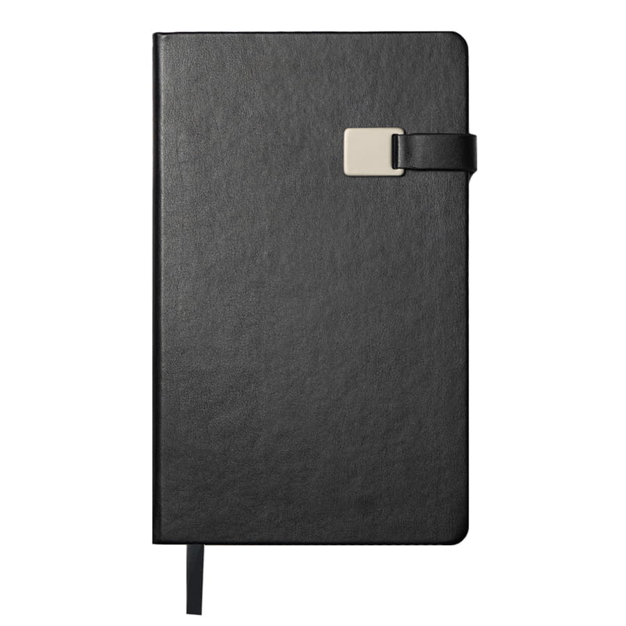 Ежедневник недатированный Spirit , формат А5, в линейку, черный-1