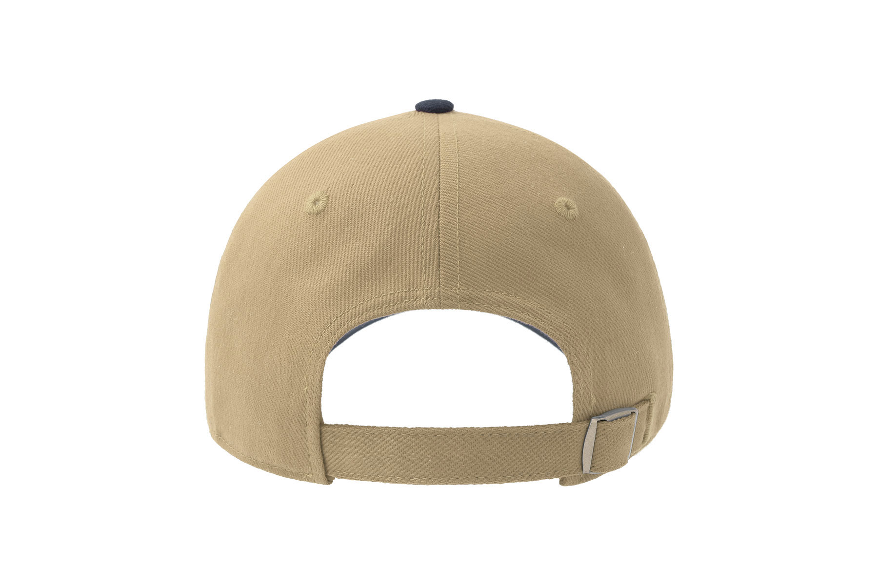 Бейсболка LIBERTY SANDWICH-S 270, 6 клиньев, металлическая застежка, хаки, темно-синий-4