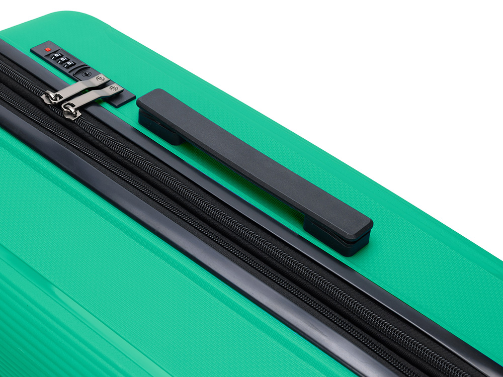 Чемодан TORBER В Отпуск, ярко-бирюзовый, полипропилен, 65,5 х 43,5 х 26 см, 62 л-4