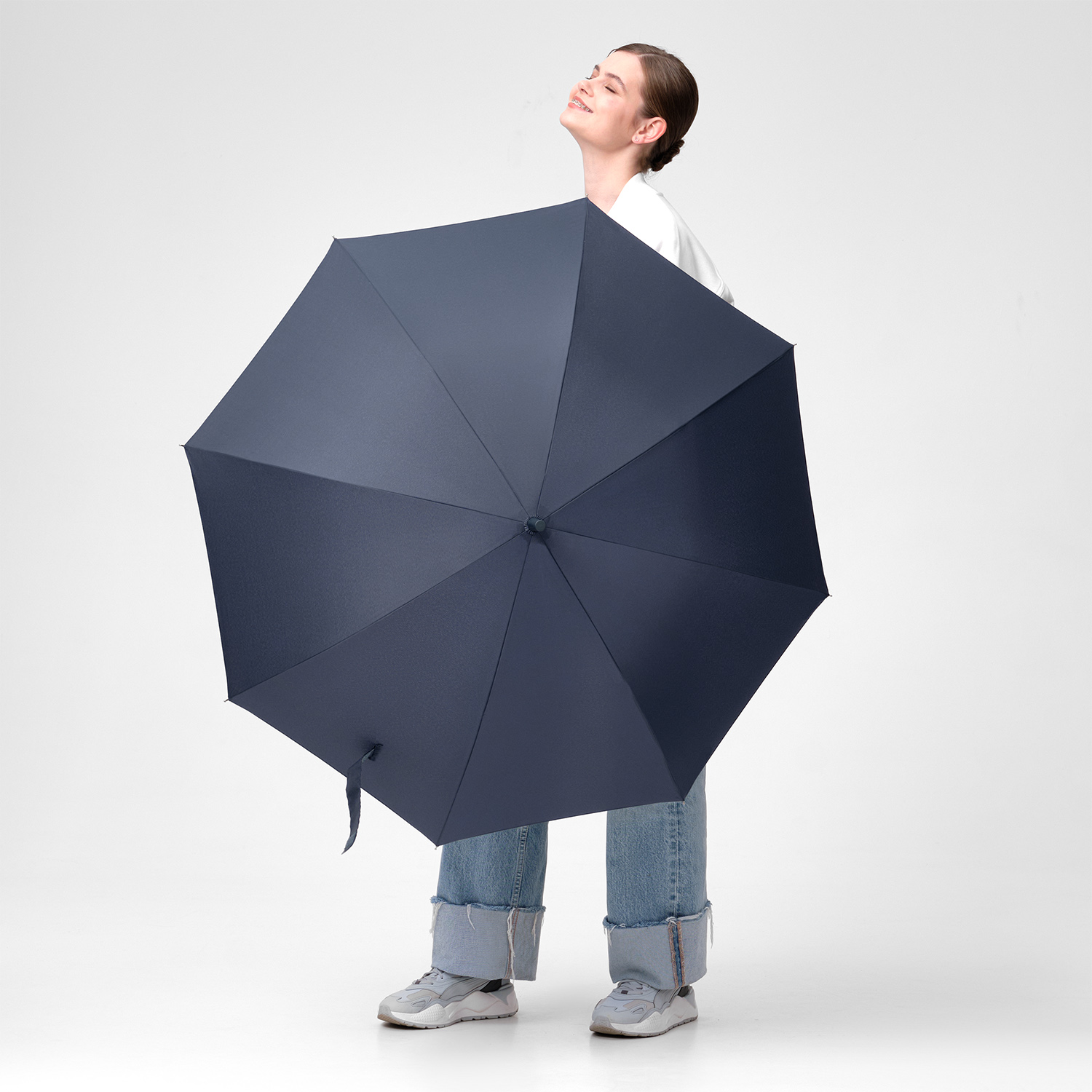 Зонт-трость Фантом (Phantom), синий-4