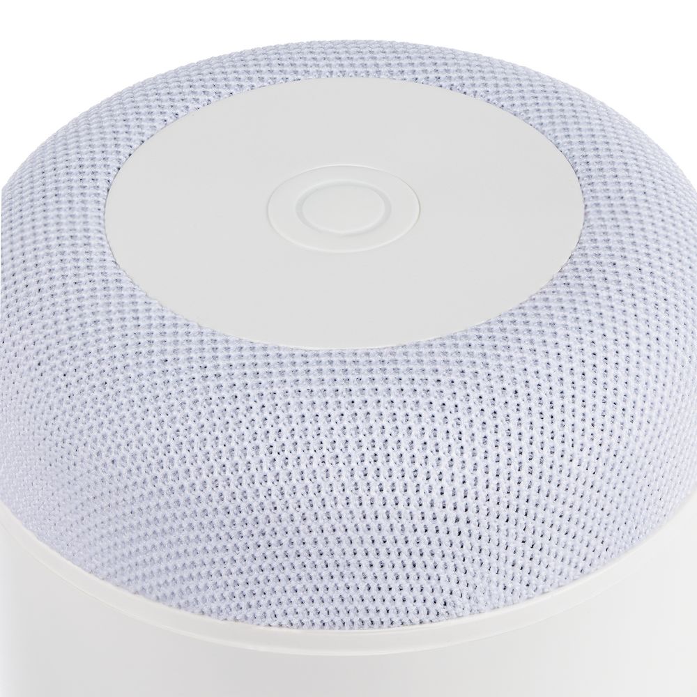 Станция беспроводной зарядки с колонкой и ночником Trilogy, белая-6