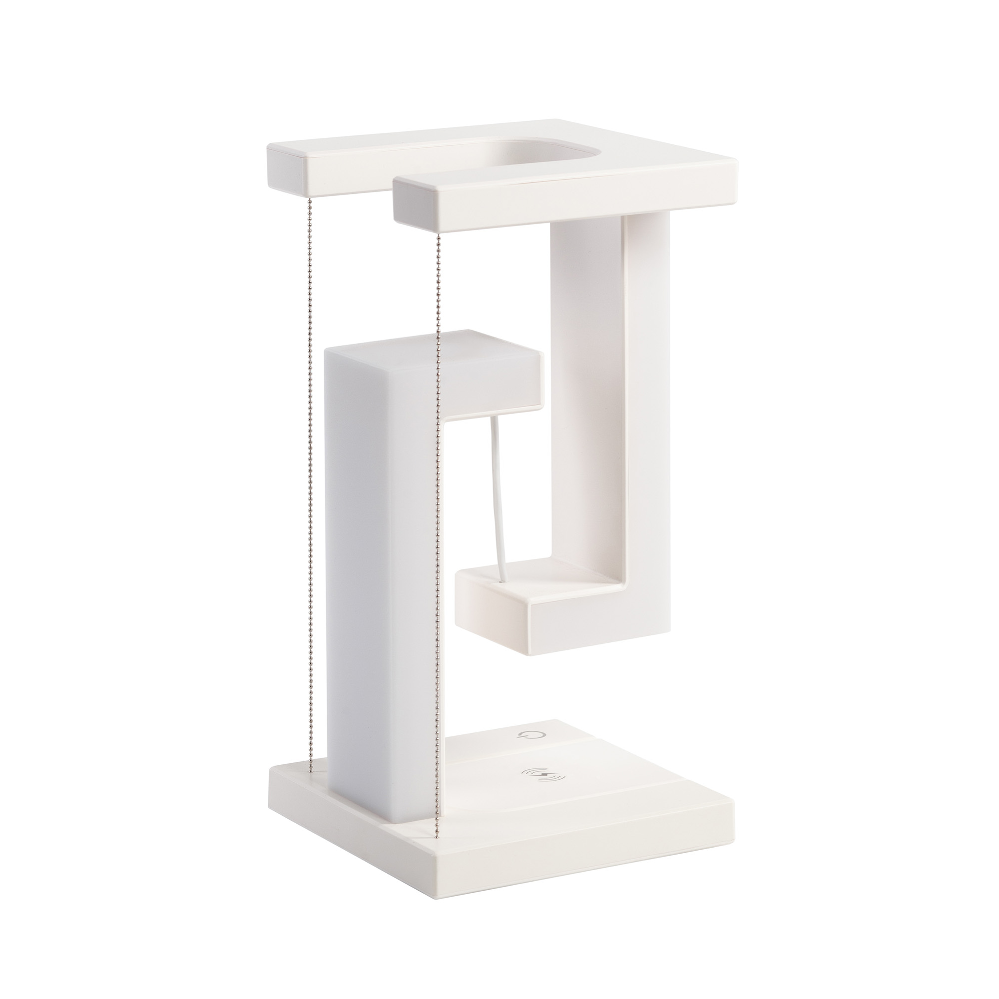 Левитирующая настольная лампа "Twin" с функцией беспроводной зарядки-8