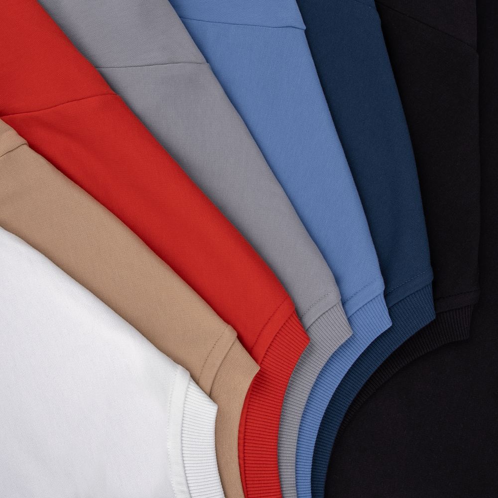 Футболка оверсайз с двойным рукавом Kosmos, бежевая-4