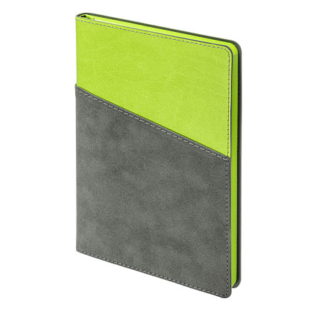 Ежедневник Flexy Smart Porta Nuba Latte A5, серый/салатовый-2