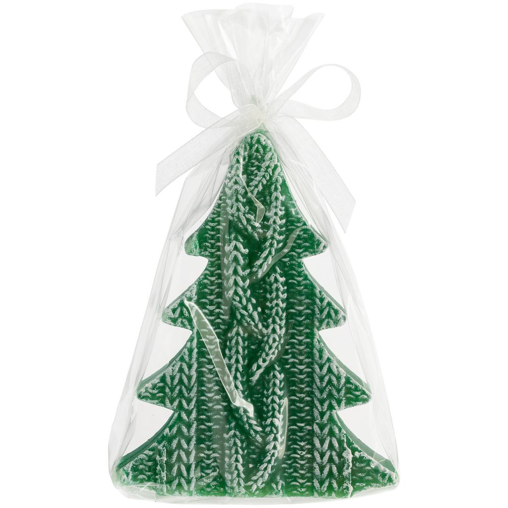 Свеча Kniteam, елка, зеленая-1