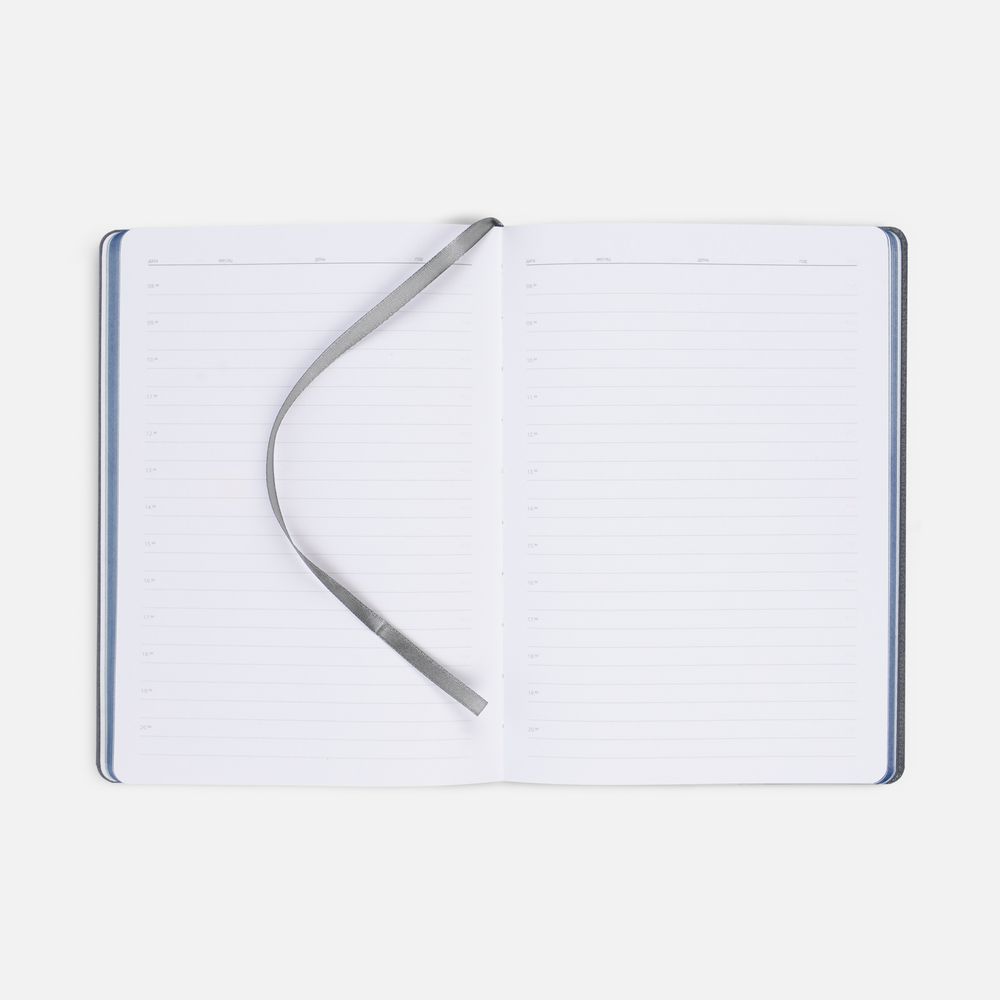 Ежедневник Frame, недатированный,синий с серым-3