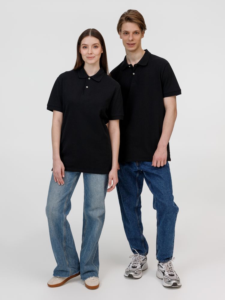 Рубашка поло унисекс Pacific, черная-7