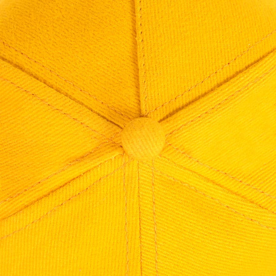 Бейсболка PREMIUM S, 5 клиньев, металлическая застежка, желтый-5