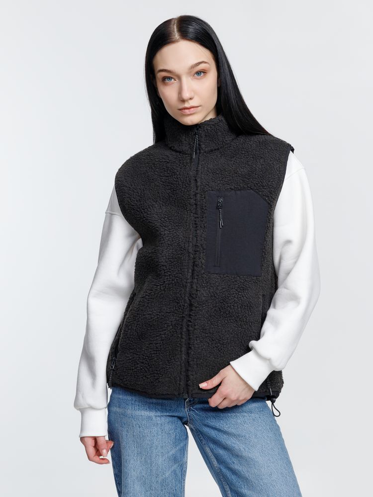 Жилет унисекс Fury BW, темно-серый (графит)-4