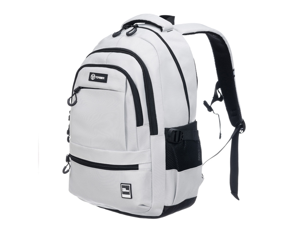 Рюкзак TORBER CLASS X, молочный, 46 х 32 х 13 см + Мешок для сменной обуви в подарок!-1