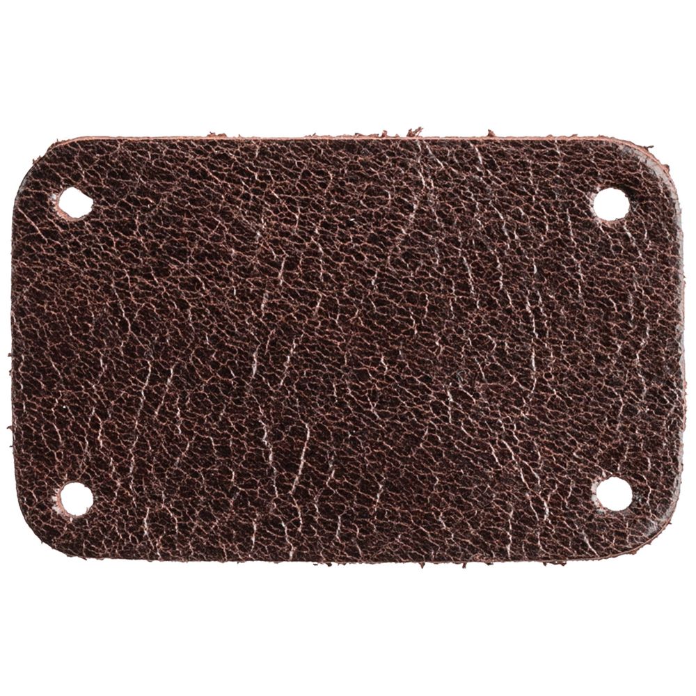 Лейбл кожаный Beta, S, коричневый-1