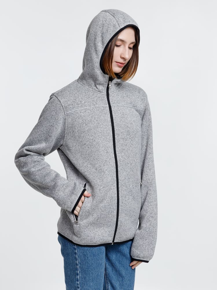 Куртка с капюшоном унисекс Gotland, серая-7