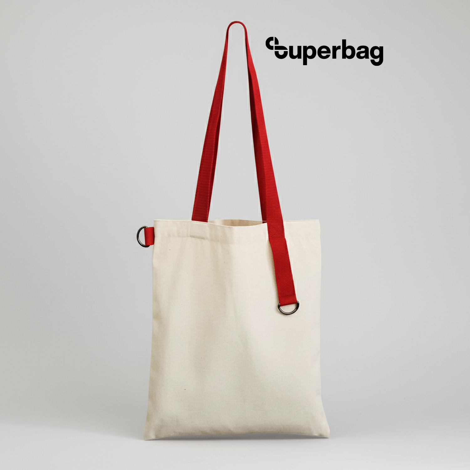 Шоппер Superbag (неокрашенный с красным)-0