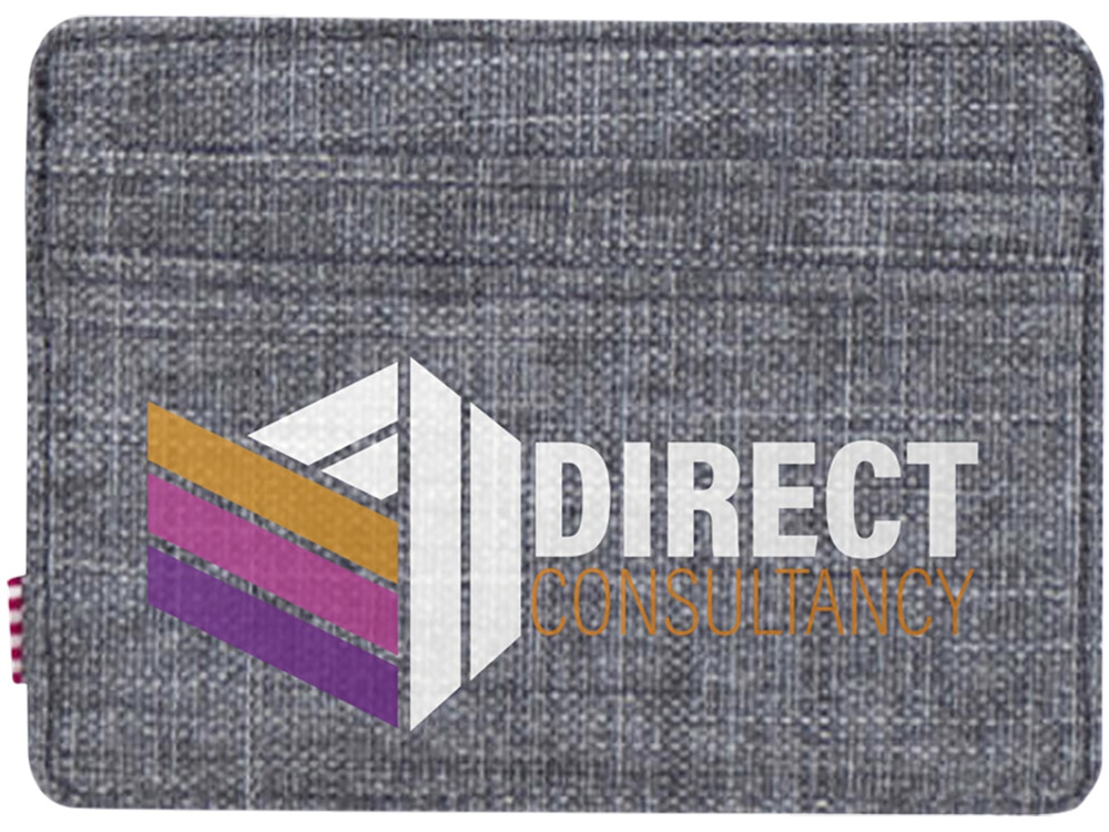 Herschel Charlie держатель для карт с RFID-защитой из переработанного материала - Серый яркий-3