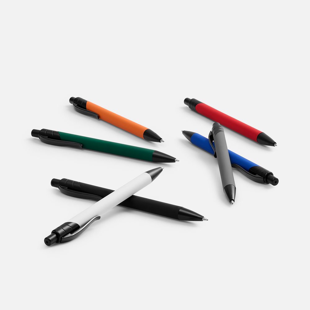 Ручка шариковая Undertone Black Soft Touch, белая-3