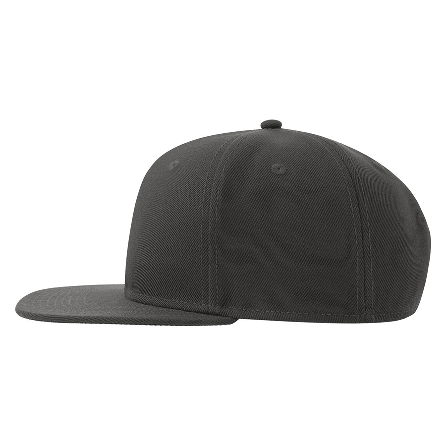 Бейсболка SNAP BACK-S, 6 клиньев, пластиковая застежка, темно-серый-8