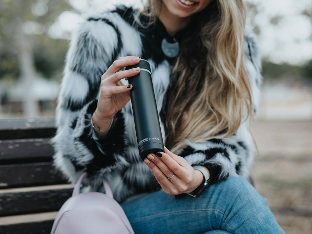 Термос SKINNY MINI, черный-13