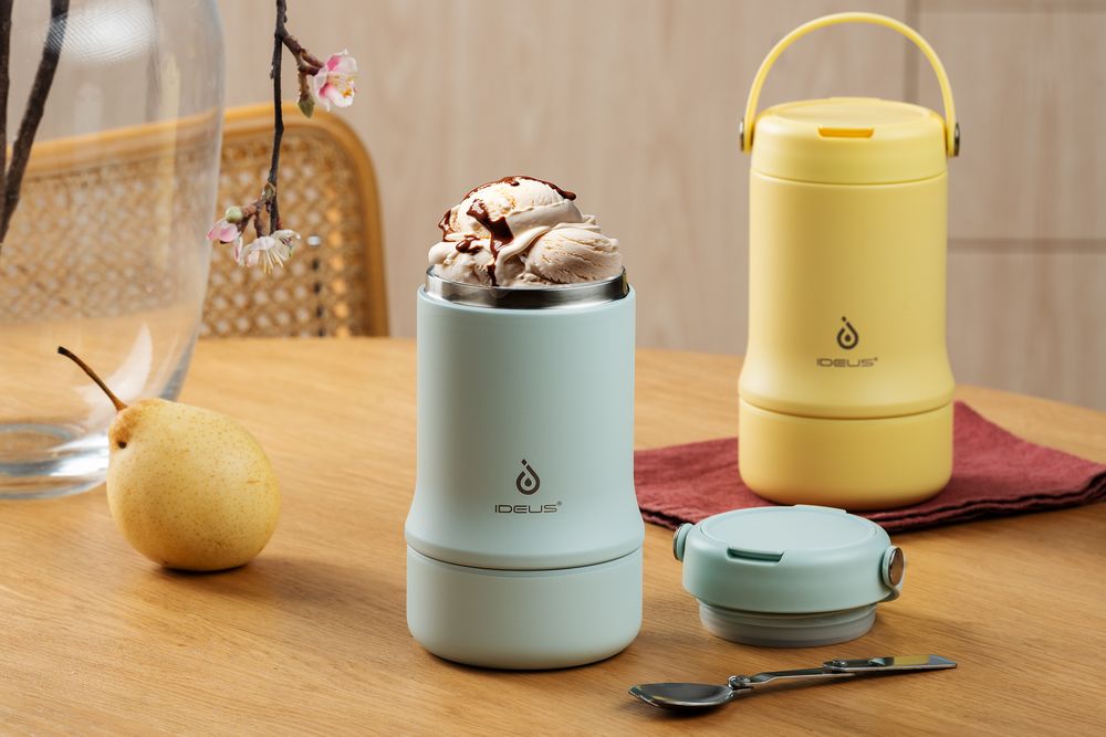 Термос для еды Tabenodo, голубой-5