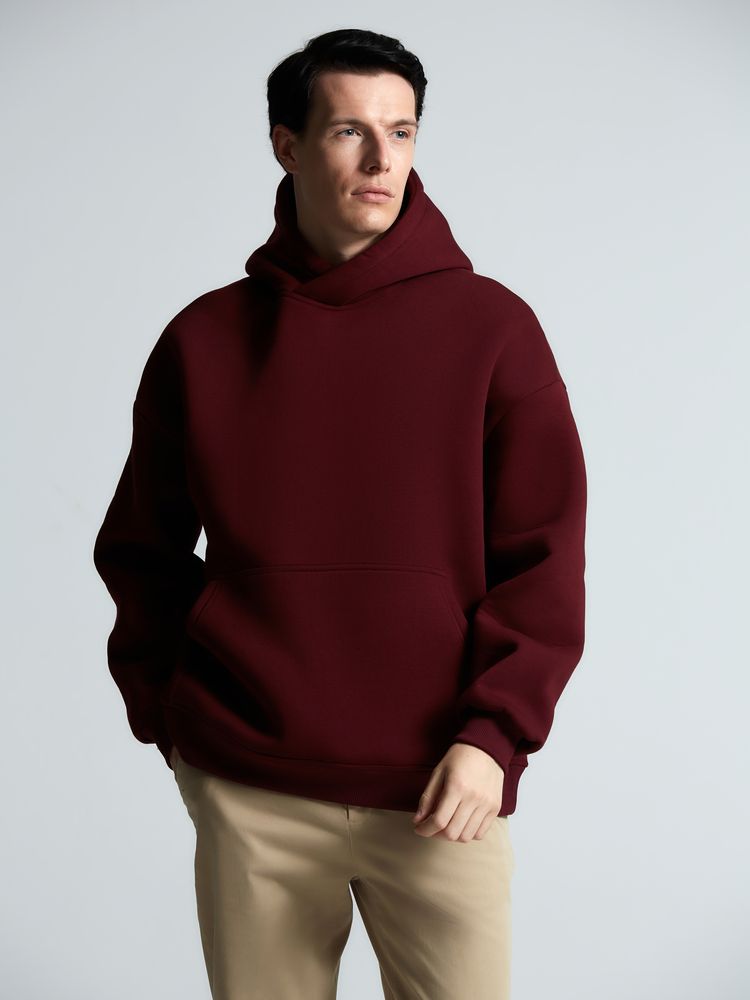 Худи Kulonga Oversize, бордовое-3
