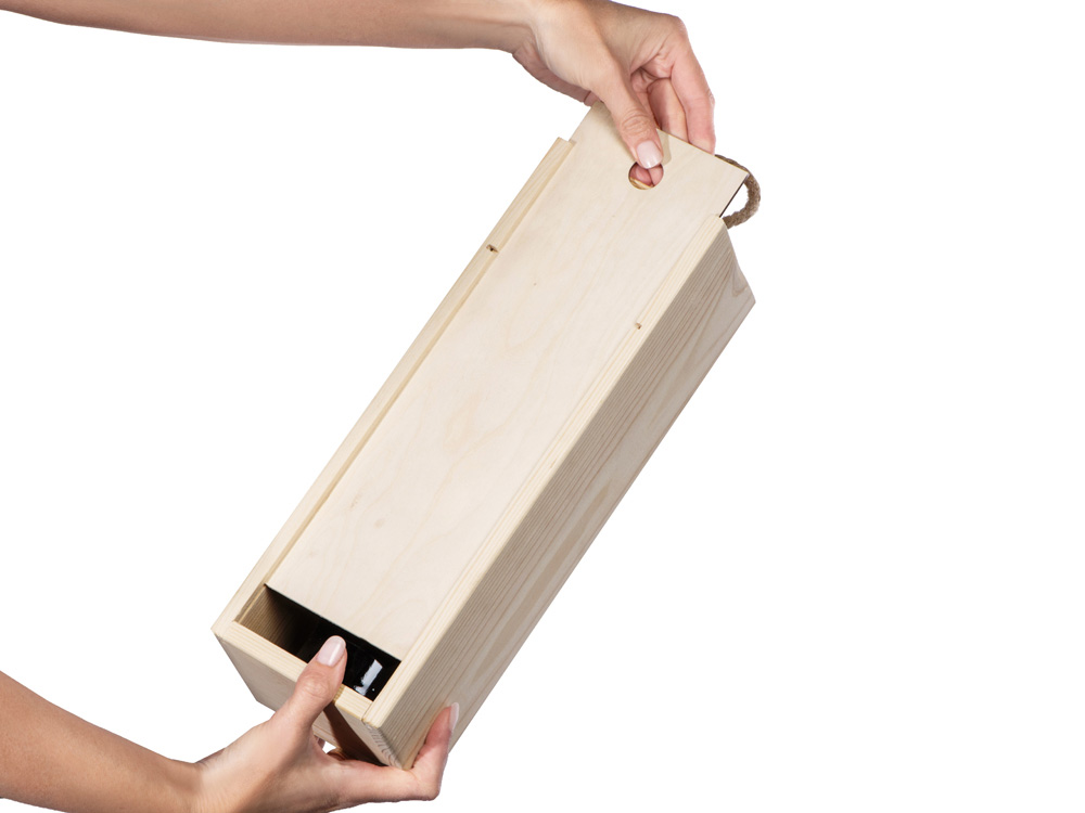 Подарочная коробка для алкоголя из массива дерева Celebrate-3