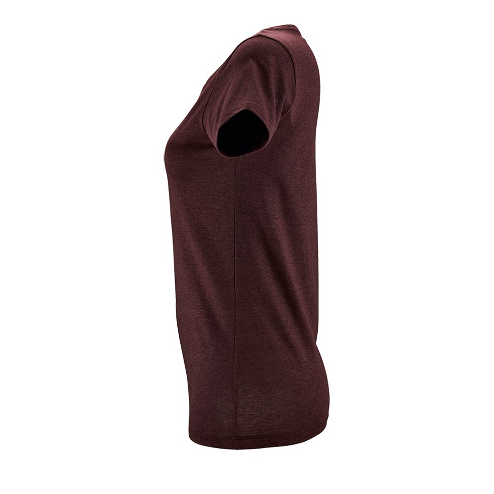 Футболка женская Regent Fit Women, бордовый меланж-3